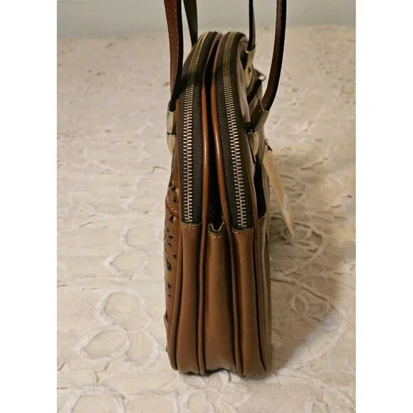 Patricia Nash Rovina Laser Lace Leather Purse Bag-Florence NWT Msrp. $299.95 - Picture 4 of 16